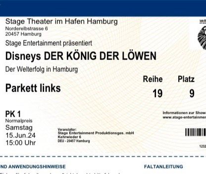 König der Löwen Tickets in Oberhausen