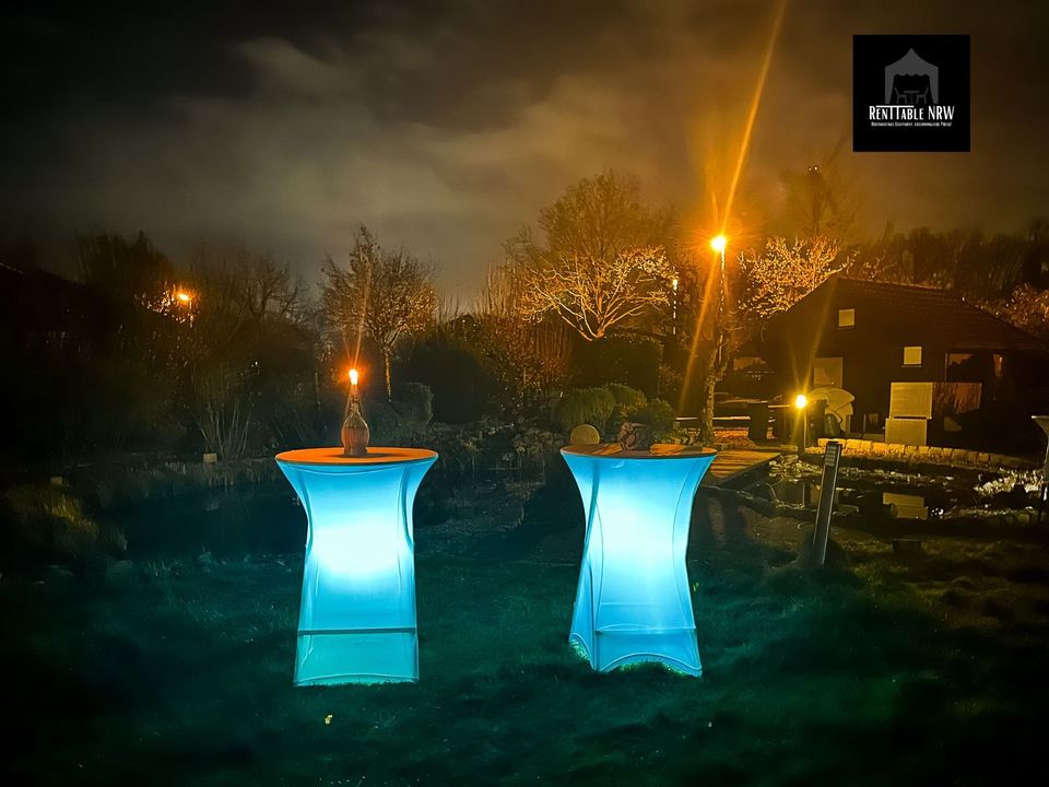 Stehtische LED Beleuchtet ⎮ Hochzeit ⎮ Party ⎮ DJ mieten / Leihen in Dorsten