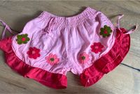 Kurze Hose Shorts pink bestickt Baumwolle Gr.122 + Nordrhein-Westfalen - Laer Vorschau