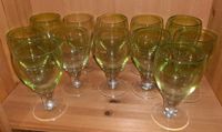 Wunderschöne große 12 Gläser Wassergläser Eisbecher grün Bayern - Kößlarn Vorschau