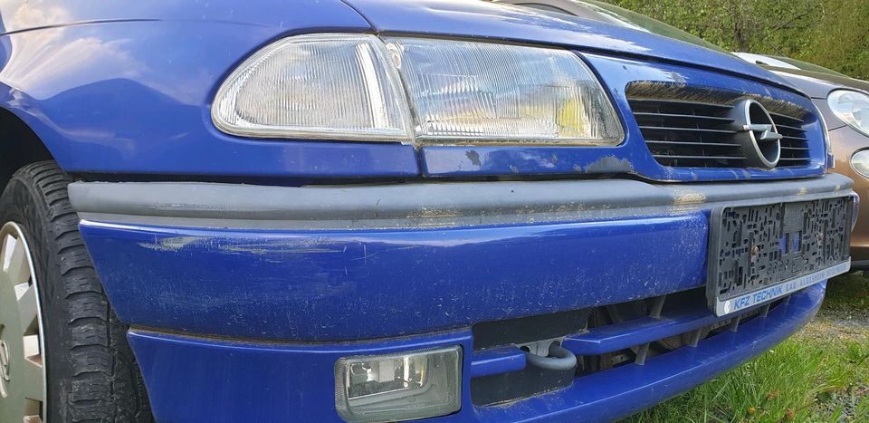 Opel Astra F CC Coupe blau Teilespender Bastler Schlachtfest in Idar-Oberstein