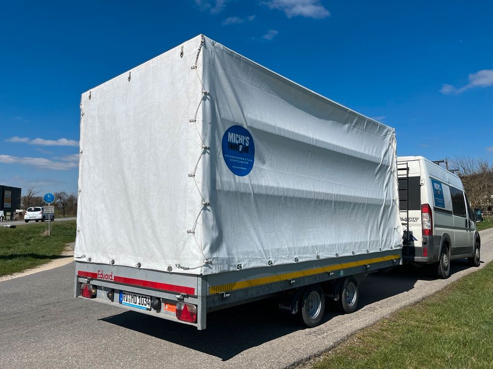 4m x 2m x 2m Planenanhänger für Transport Umzug Spedition Sofa in Ebersbach-Musbach