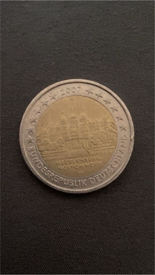 Germany 2 euro, Schwerin Castle, Mecklenburg-Vorpommern Sammler in Friedeburg