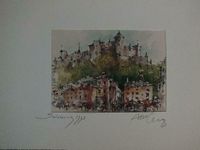 Original Aquarell Festung Hohensalzburg; ungerahmt Bielefeld - Milse Vorschau