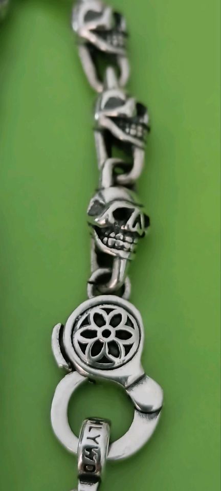 Totenkopf Armband 925 Silber Gott Art HLYWD Einzigartig in Kassel