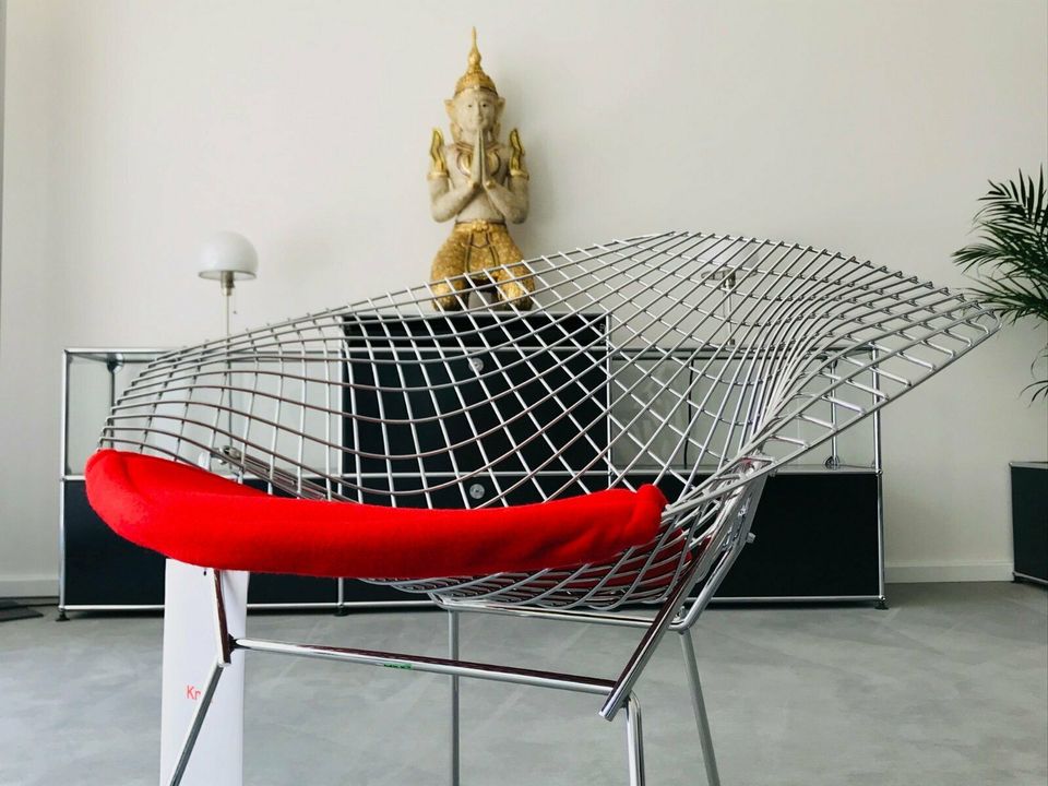 Knoll International Diamond Sessel Harry Bertoia Chrom Sitzkissen in Berlin