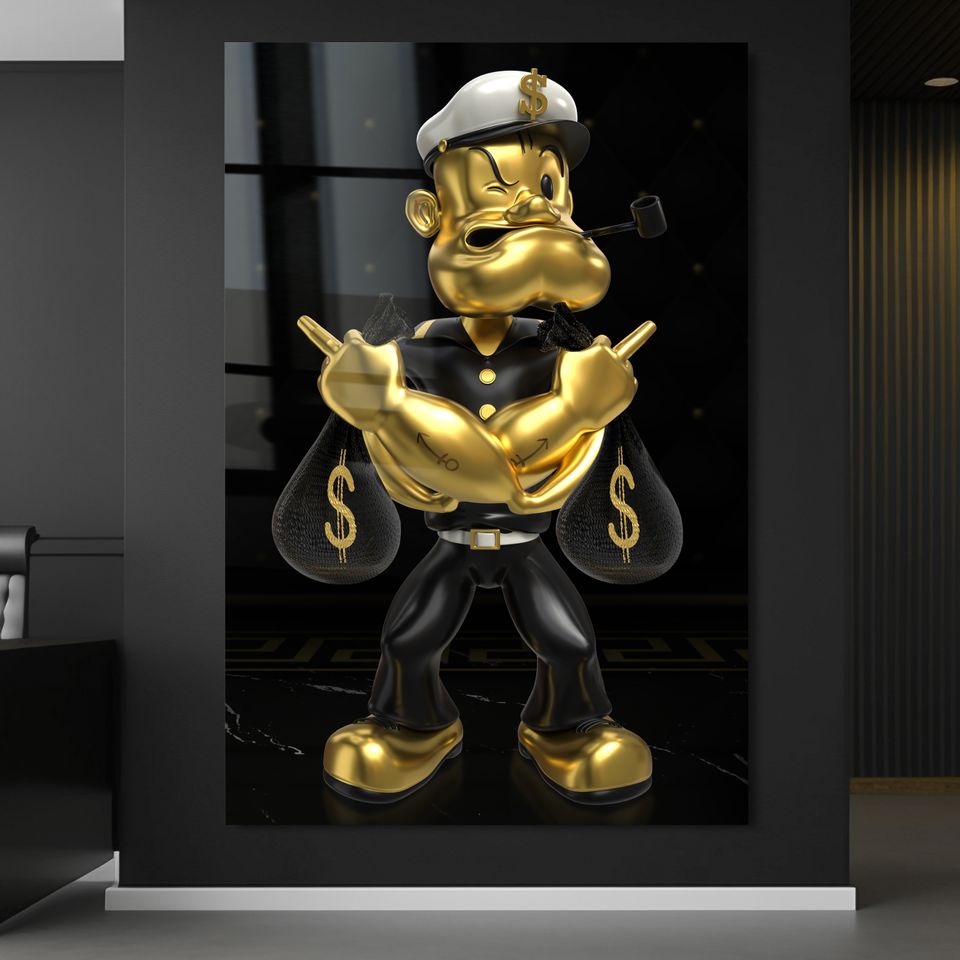 2024 Neueste Mode-Luxus-Wandbilder- Popeye, Mcduck Luxusmodemarke in Stuttgart