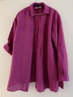 Gerry Weber Leinen Bluse Long mit Seitenschlitzen fuchsia NP 99 € Bayern - Neusäß Vorschau