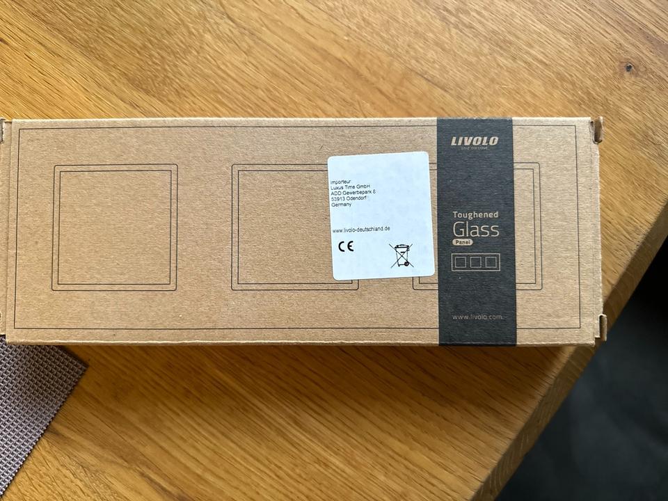 Luxus Time Livolo schwarz Schalter mit Rahmen Touch-Schalter in Salmtal