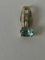 Ketten-Anhänger,Gold 333, Aquamarine groß +3 kl.,+ Diamanten, neu Hessen - Wehrheim Vorschau