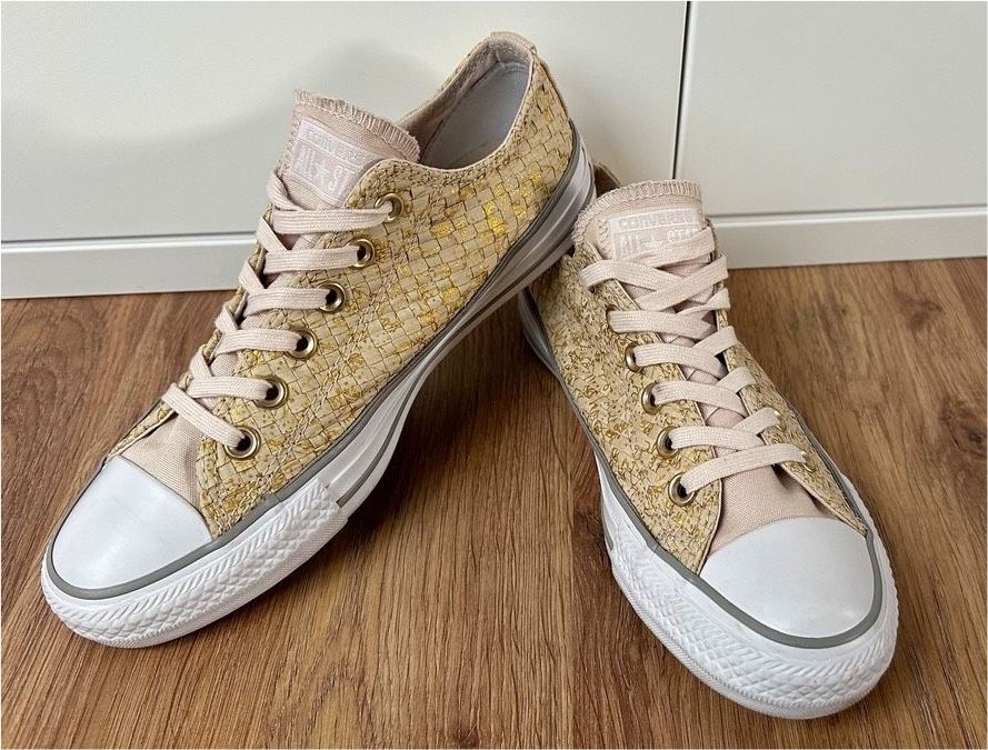 Converse AllStar low Chucks gold beige 37.5 UK5 Edition mit OVP in Düsseldorf