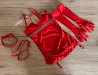 4-teiliges Dessous Set Rot XS Wuppertal - Ronsdorf Vorschau