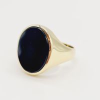 20109 Ring Siegelring Onyx 585 14 Karat Gold Gr. 61 19,4 Baden-Württemberg - Donaueschingen Vorschau