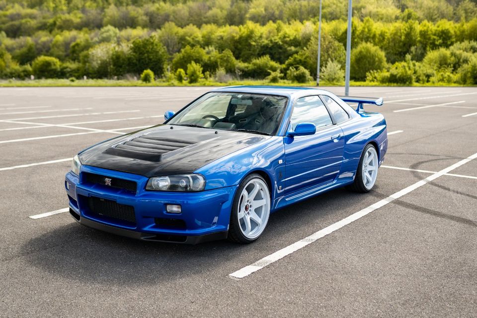 Nissan Skyline R34 GTR Bayside Blue in Jüchen