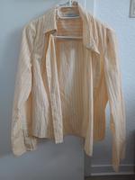 Bershka Bluse Hemdbluse gestreift gelb wide sleeves weite Ärmel Sachsen-Anhalt - Halle Vorschau