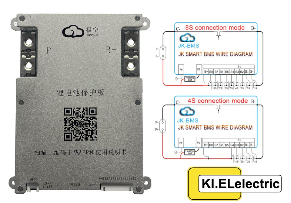 LiFePo4 4 x 280Ah 3,2V Zellen 12V + BMS Solar Batterie Speicher in Schönkirchen