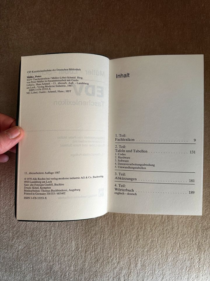 EDV Taschenlexikon 13. Auflage 1987 in Kernen im Remstal