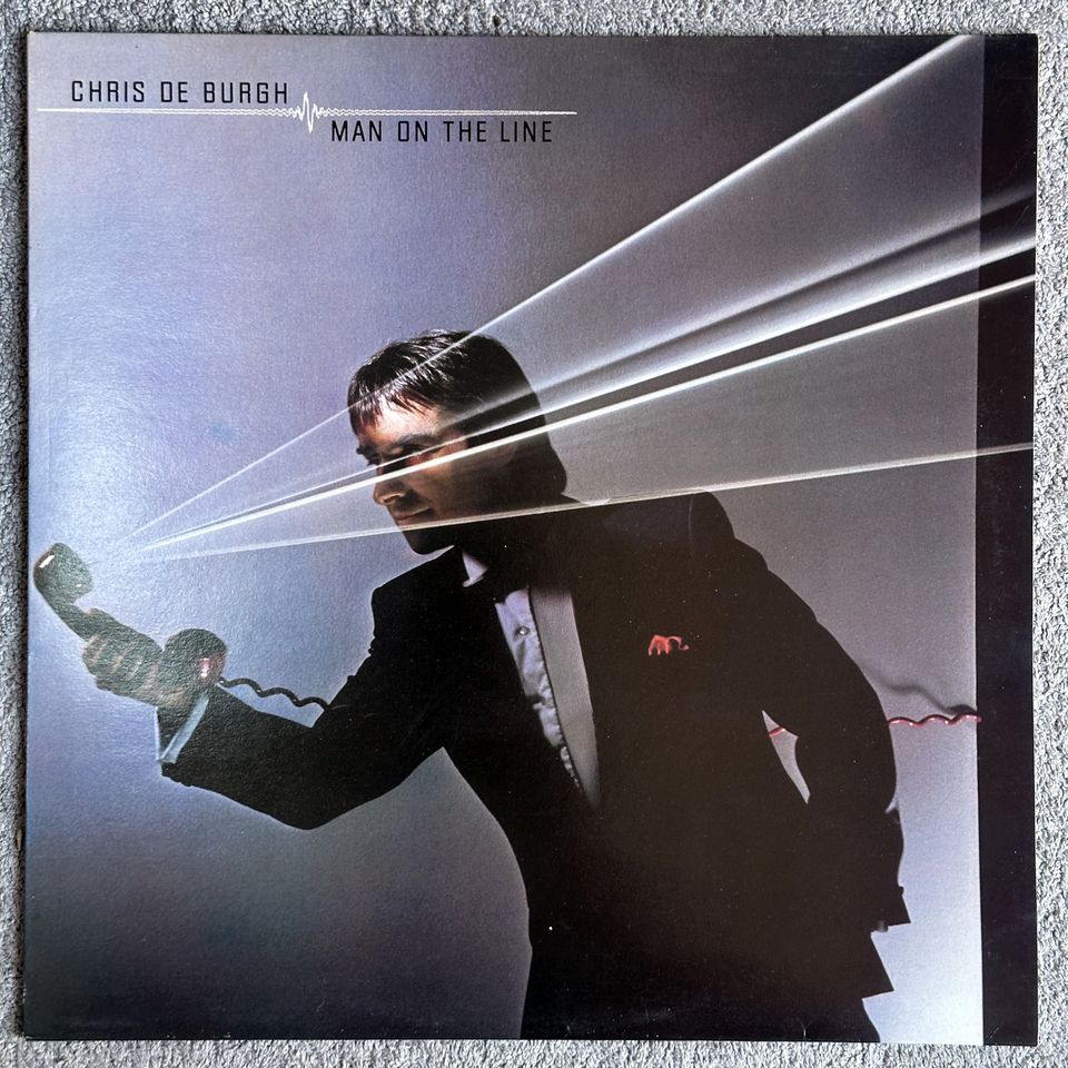 LP – CHRIS DE BURGH – MAN ON THE LINE in Hamburg