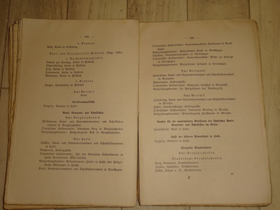 Freud und Leid im Kreise Halle Westf. 1800-1905 uraltes Original in Borgholzhausen