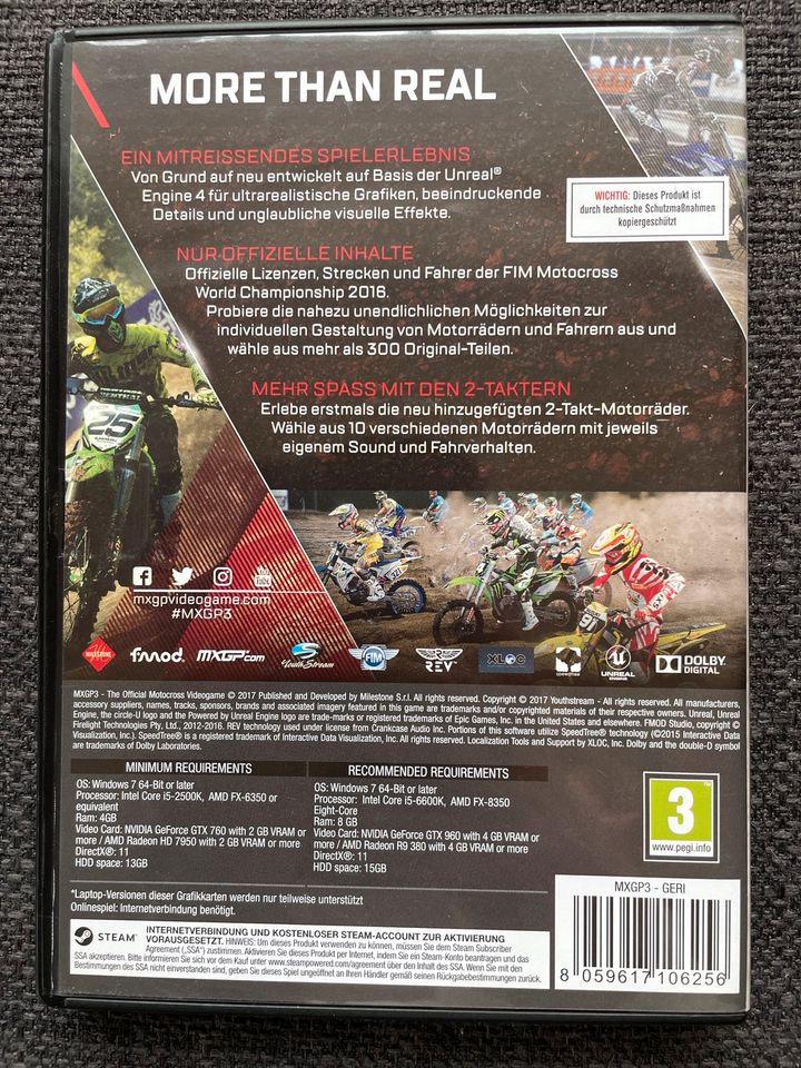 MXGP 3 PC DVD ROM in Wipperfürth