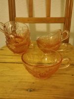 Bowle Service Set Glas Rosa Retro Vintage Rheinland-Pfalz - Speyer Vorschau