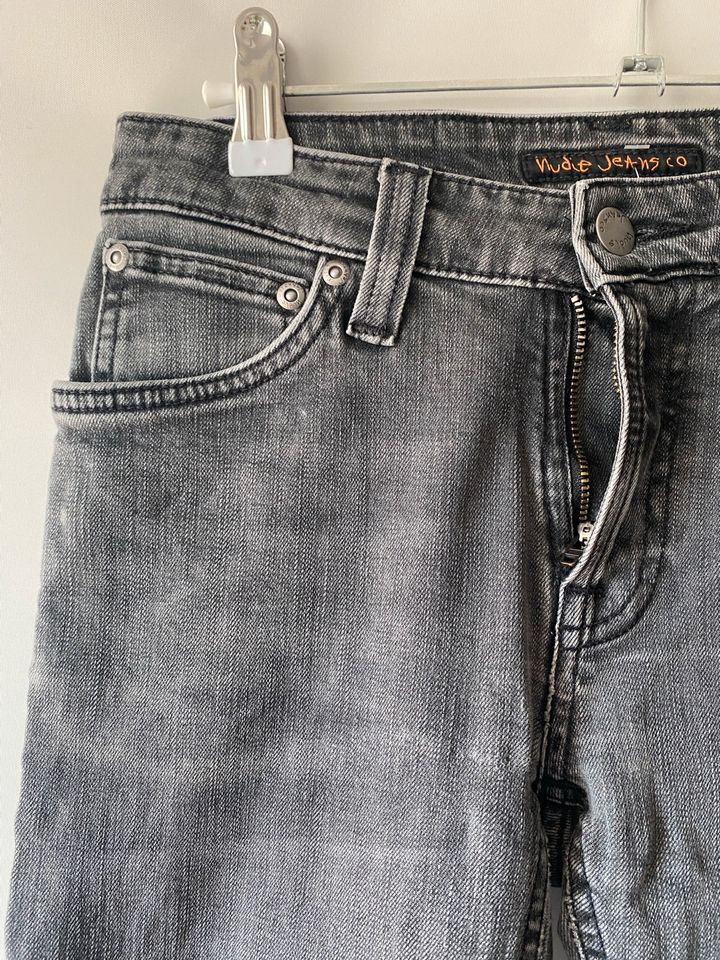 Nudie Jeans Denim Hose Skinny Lin grau in Nürnberg (Mittelfr)