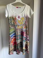 Desigual - Sommerkleid, weiß, buntes Muster, Kurzarm, M 38 40 Hessen - Ginsheim-Gustavsburg Vorschau