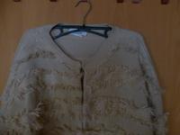 Linea Tesini Jacke Strickjacke Fransen Beige Damen Bayern - Marktredwitz Vorschau