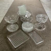 Vintage Kristall Teller und Schüsseln /geschliffen Sachsen - Döbeln Vorschau