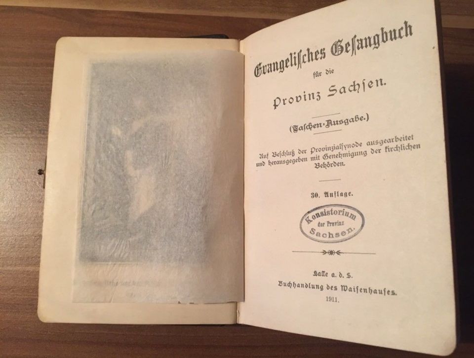 Evangelisches Gesangbuch Provinz Sachsen 1911 in Hohenmölsen