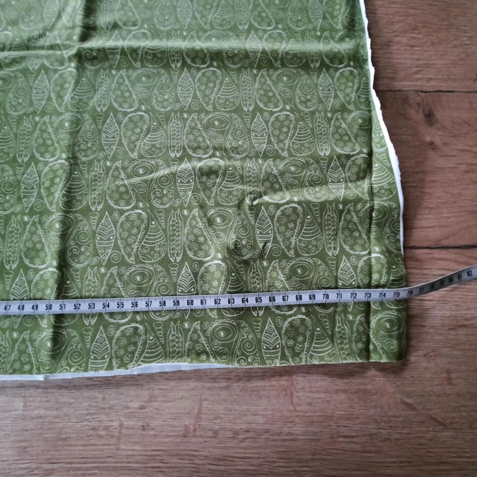 Jersey/Jerseystoff/Stoff Paisley Muster grün 50x150 cm in Mötzing