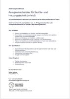 Anlagenmechaniker SHK Stellenangebot minijob Baden-Württemberg - Magstadt Vorschau