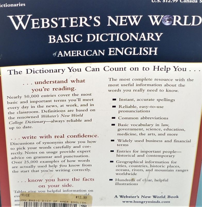 Webster's New World Basic Dictionary of American English in München