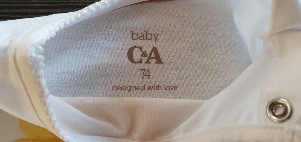 Schönes Baby Langarmshirt von C&A - Gr. 74 in Ochsenhausen