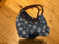 Tasche Handtasche mit Kugeln und Blumen blau Nordrhein-Westfalen - Viersen Vorschau