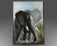 Schönes Gemälde Elefant 70x50cm signiert Berlin - Mitte Vorschau