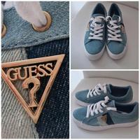 *Neuwertig* GUESS Damen Jeans-Turnschuhe, Gr. 38, blau, Sneaker Sachsen-Anhalt - Queis Vorschau