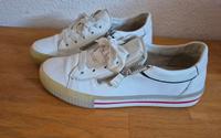 Sneaker von Gabor, Farbe weiß, mit Reissverschluß Größe 40 Rheinland-Pfalz - Herxheim bei Landau/Pfalz Vorschau