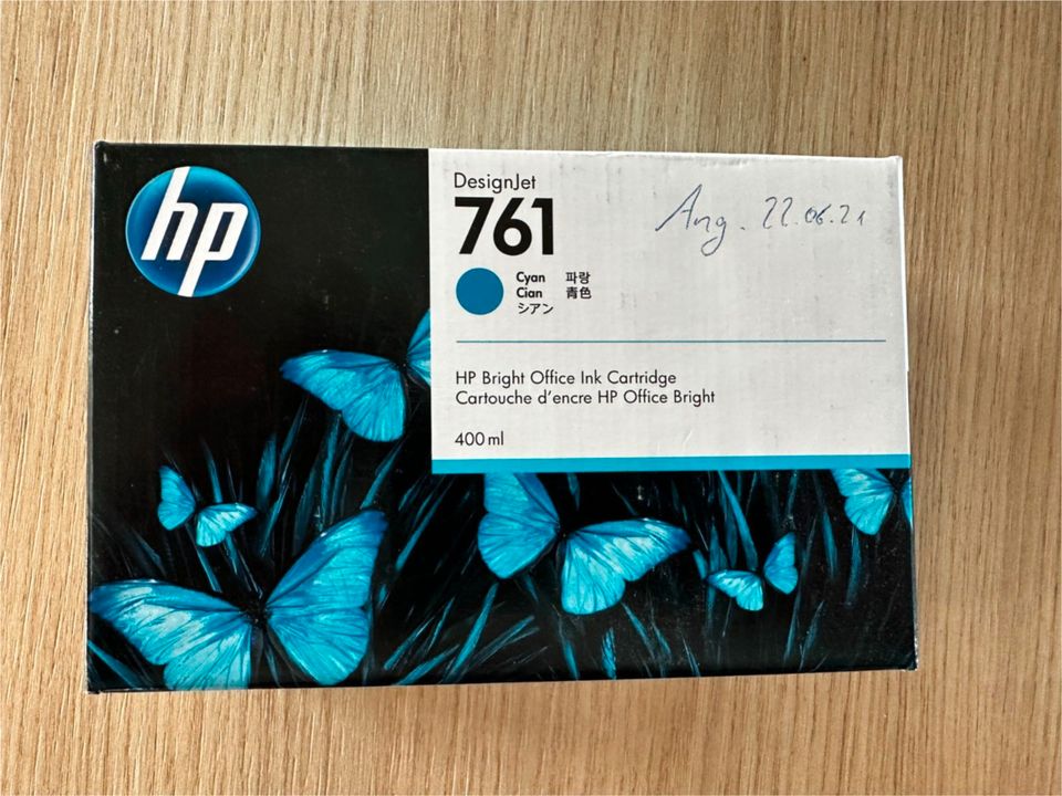 HP 761 Original Tintenpatrone CM994A , Cyan, 400ml in Hamm