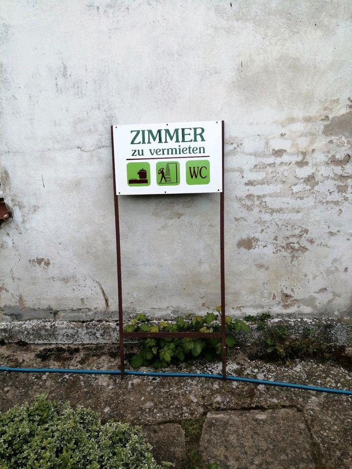 Steckschild für Zimmervermietung in Seebad Bansin