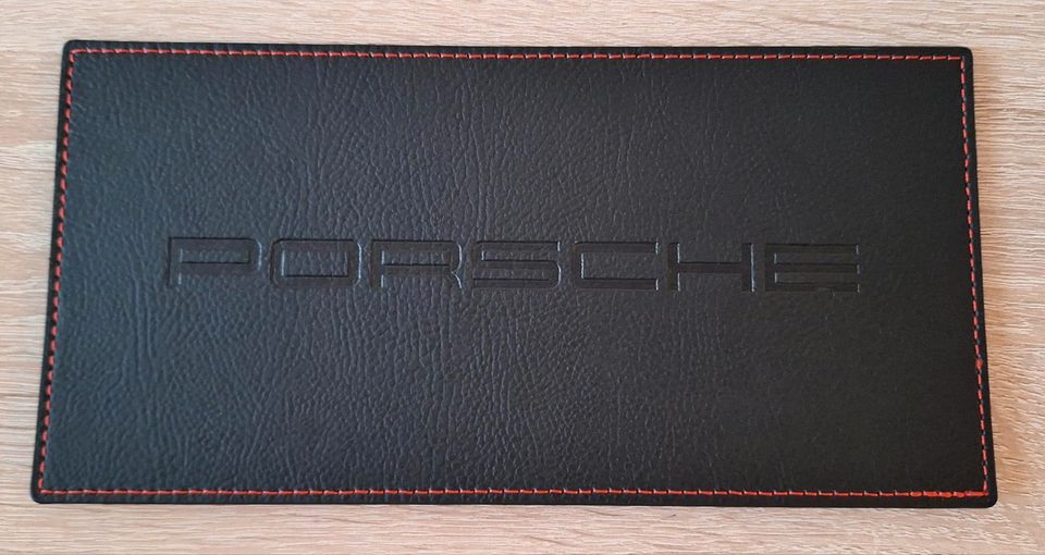 PORSCHE LEDER WALLET EINLADUNG ETUI RS GTS BOXSTER CAYMAN in Memmelsdorf