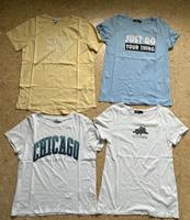 4 T-Shirts New Yorker Größe S, weiß/hellblau/hellgelb, Aufdruck Hessen - Beselich Vorschau