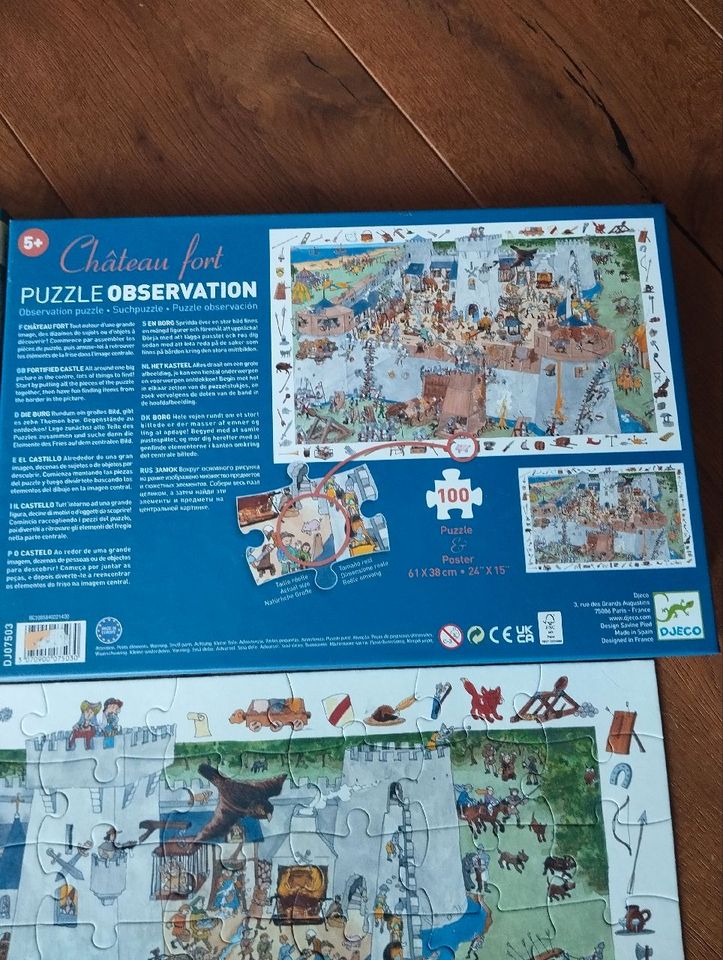 Puzzle Ritterburg 100 Teile Djeco in Sankt Augustin