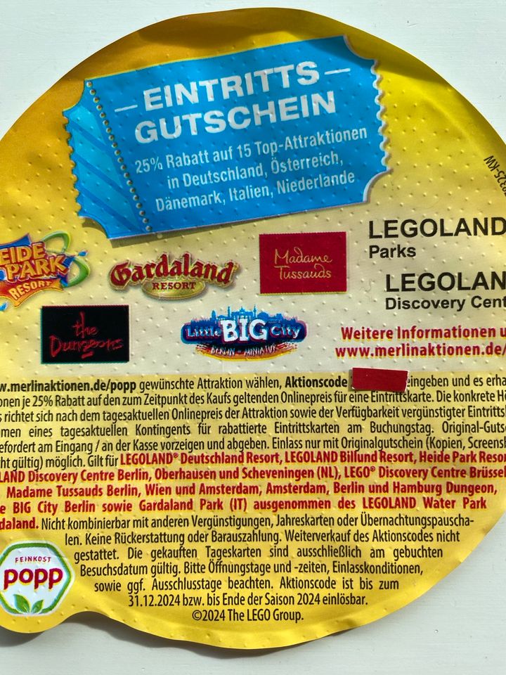 Eintrittsgutschein 25 % Rabatt LEGOLAND Heidepark Coupon Dungeon in Meiningen