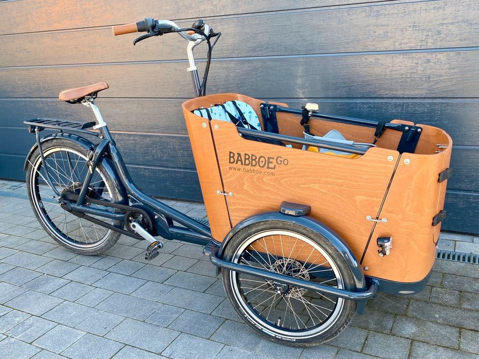 Babboe Go-Mountain Lastenfahrrad +Ausstieg nach vorne+Zubehör in Schnaittach