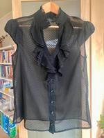 romantische Bluse schwarz transparent gepunktet – neu Dresden - Strehlen Vorschau