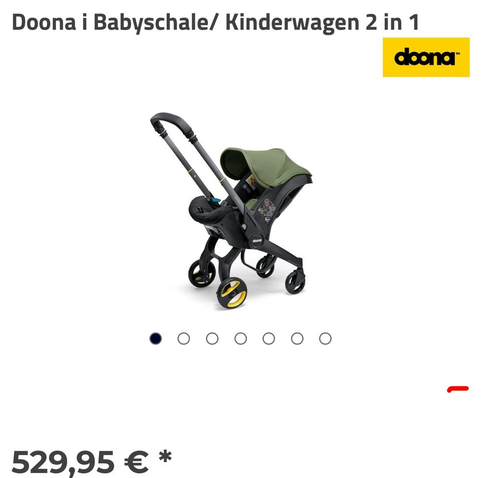 Doona + Babyschale/Kinderwagen in Schleiden