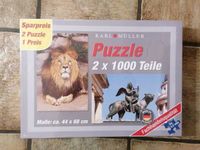 Puzzle 2x 1000 Teile neu verschweißt Löwe Statue Nordrhein-Westfalen - Herscheid Vorschau