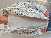 Jacke Gr. L Tom Tompson hoher Kragen weiß Muster Kapuze Dresden - Cotta Vorschau