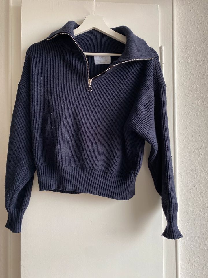 Pullover Zara kids 1/4 Zip 13/14 Jahre 164cm dunkelblau marine in Saarbrücken